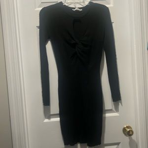 Black sweater dress
